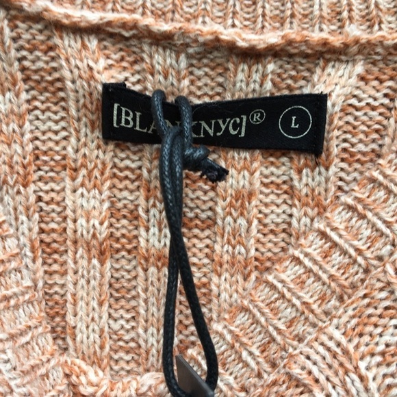 Blank NYC Heather Ribbed Crew Neck Sweater L NWT - Picture 6 of 6